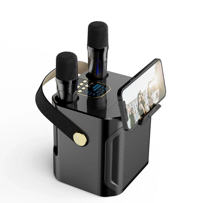 Portable High - Power Karaoke Party Speaker with 360° Stereo and Dual Mics - Monsta Online