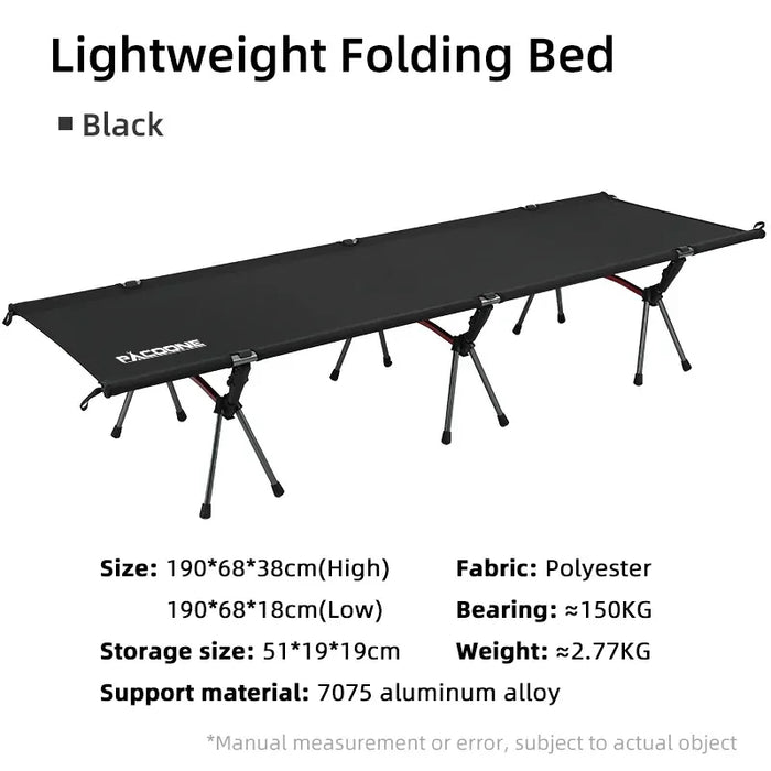 Heavy - Duty Folding Camping Cot for Comfortable Outdoor Sleeping - Monsta Online