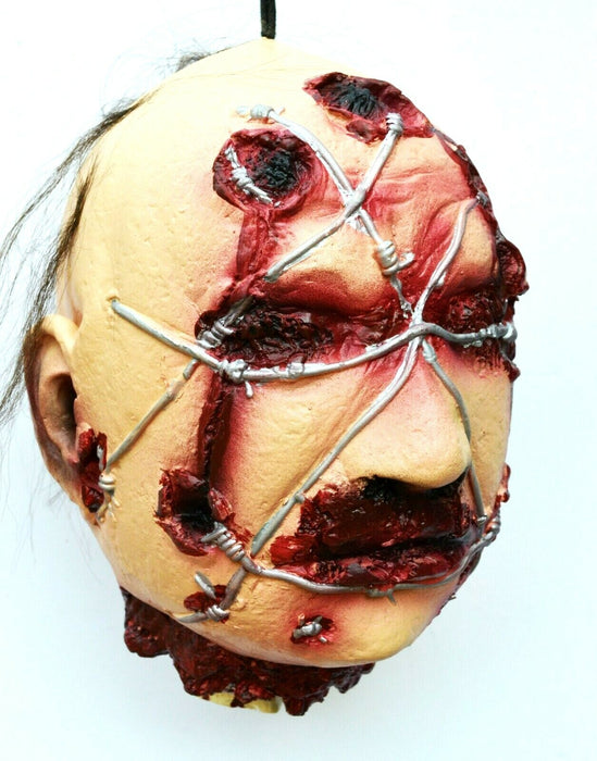 Life - Size Halloween Hanging Zombie Head Creepy Prop - Monsta Online