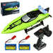 Brushless 25MPH High - Speed RC Racing Boat With LED Light - Monsta Online