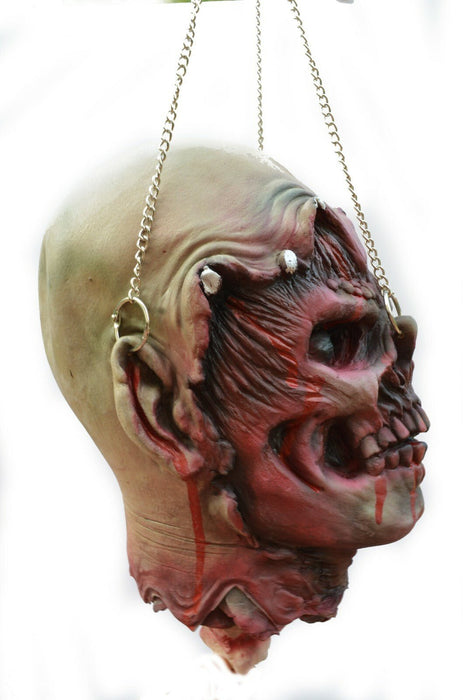 Life - Size Halloween Hanging Zombie Head Creepy Prop - Monsta Online