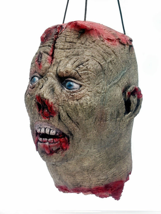 Life - Size Halloween Hanging Zombie Head Creepy Prop - Monsta Online