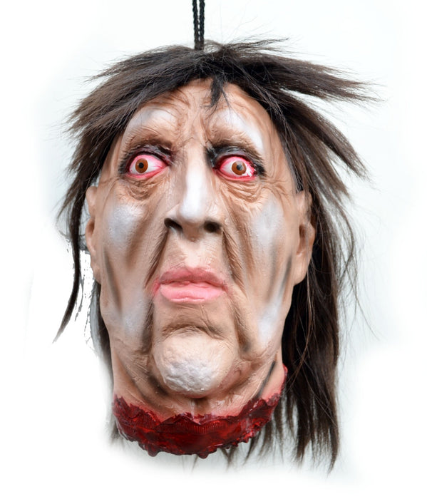 Life - Size Halloween Hanging Zombie Head Creepy Prop - Monsta Online