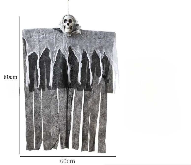 Halloween Glowing Skull Hanging Ghost Prop for Outdoor Decoration - Monsta Online