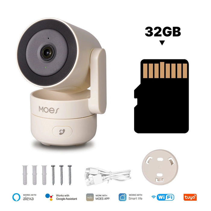 Pro 360° Indoor Security Camera - HD Patrol with Night Vision and Motion Detection - Monsta Online