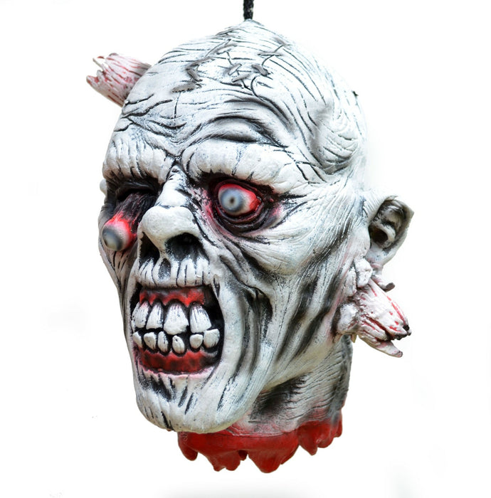 Life - Size Halloween Hanging Zombie Head Creepy Prop - Monsta Online
