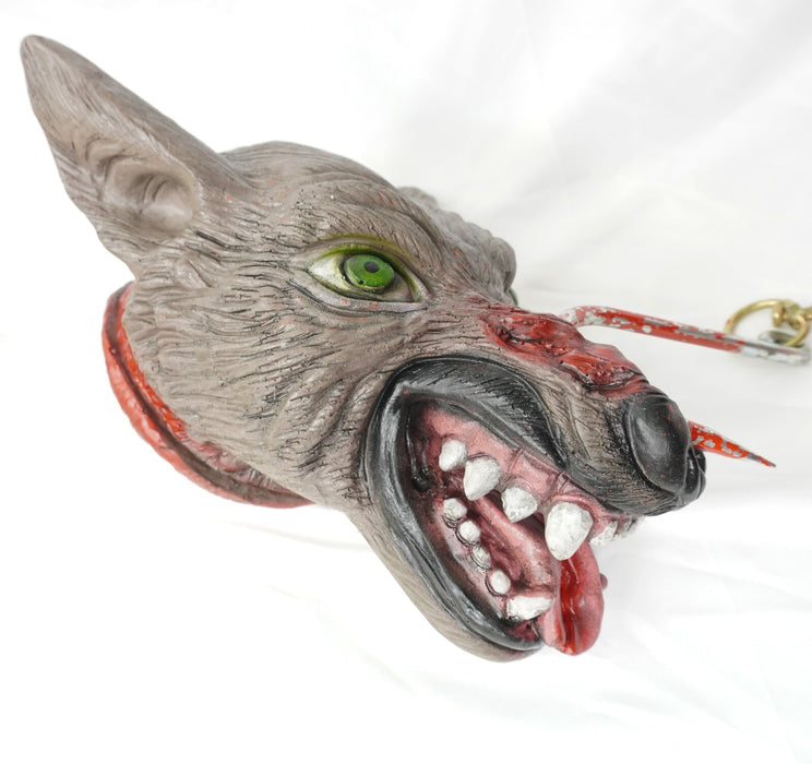 Life - Size Halloween Hanging Zombie Head Creepy Prop - Monsta Online