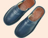 Men's Black Cowhide Leather Slippers – Arch Support, Non - Slip & Lightweight Footwear - Monsta Online