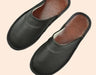 Men's Black Cowhide Leather Slippers – Arch Support, Non - Slip & Lightweight Footwear - Monsta Online