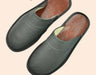 Men's Black Cowhide Leather Slippers – Arch Support, Non - Slip & Lightweight Footwear - Monsta Online