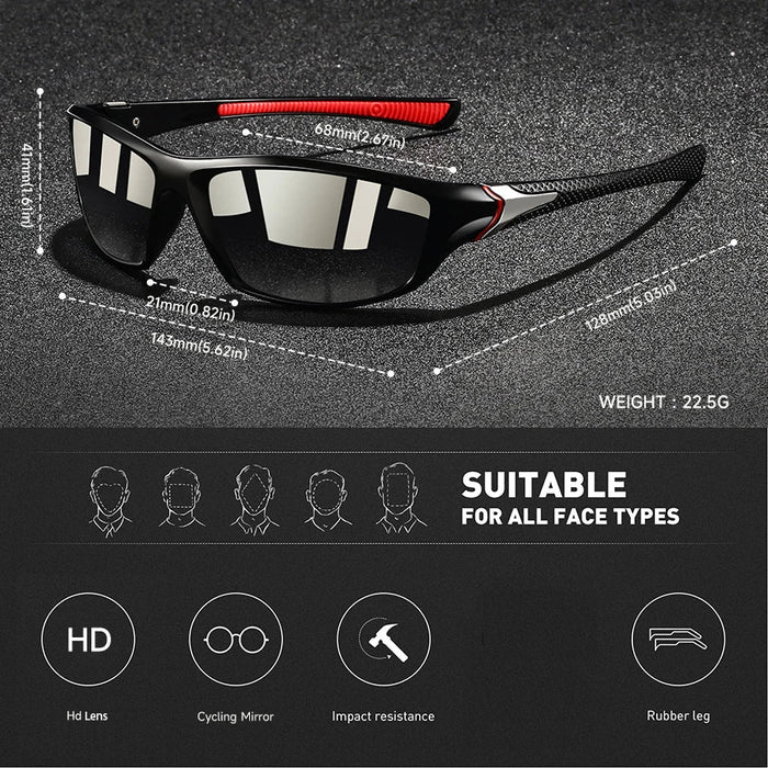Polarized Wraparound Sunglasses – UV400 Anti - Glare Lenses for Men & Women - Monsta Online