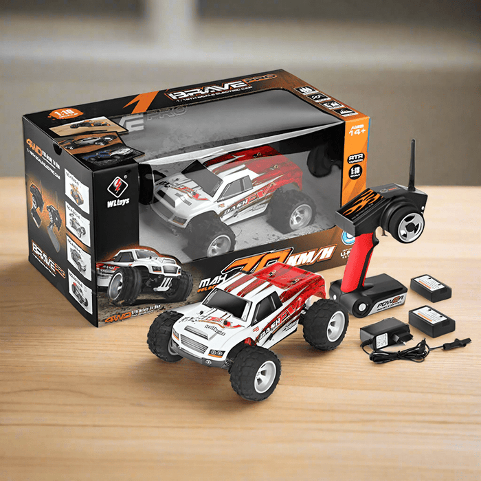 Vortex Velocity: 1:14 Scale 4WD RC Monster Truck - High - Speed Hobby Grade Remote Control Vehicle for Hobbyists - Monsta Online