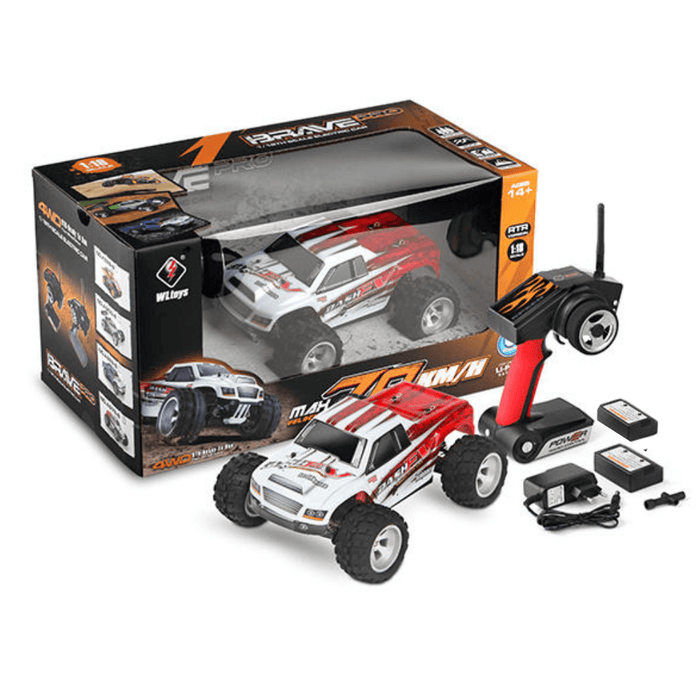 Vortex Velocity: 1:14 Scale 4WD RC Monster Truck - High - Speed Hobby Grade Remote Control Vehicle for Hobbyists - Monsta Online