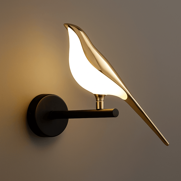 Luxurious Golden Bird Wall Sconce Lamp for Sophisticated Home Décor - Monsta Online