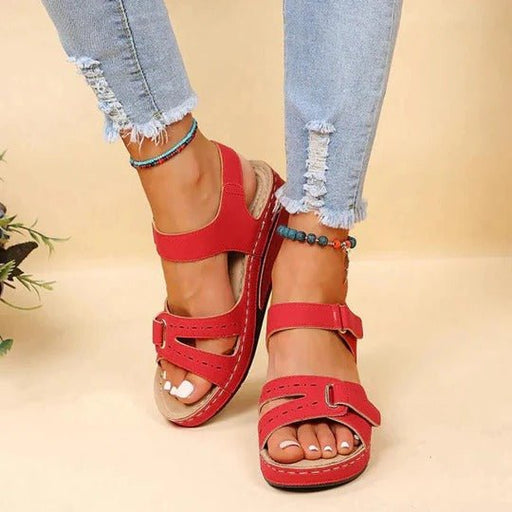 Women's Adjustable Walking Sandals – Cushioned Contoured Footbed for All - Day Comfort - Monsta Online