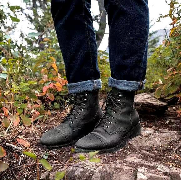 Ravenna Luxe Leather Lace - Up Boots – Vintage Style & All - Day Comfort - Monsta Online