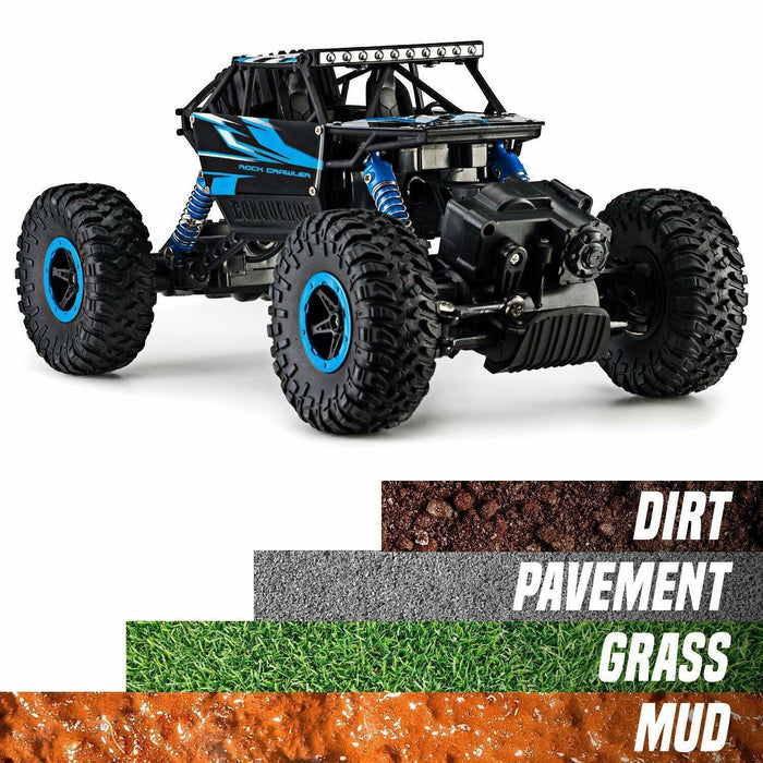 All - Terrain 1/18 Remote Control Car - Off Road RC Monster Truck For Boys Adults - Monsta Online